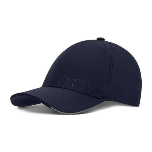 Audi collection 3132103200 berretto da baseball premium con anelli, con logo, colore: blu, 55/59 cm unisex-adulto