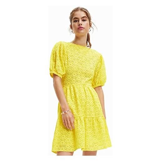Desigual vest_limon 8000 vestito, giallo, m donna
