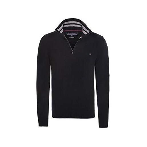 Tommy Hilfiger maglione con zip (s, black)