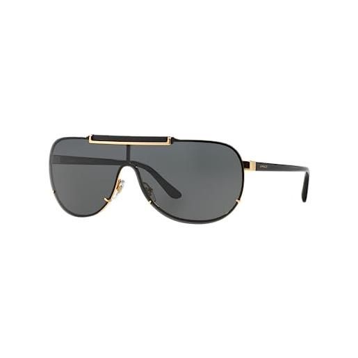 Versace 0ve2140 100287 1 occhiali da sole, oro (gold/gray), 140.0 uomo