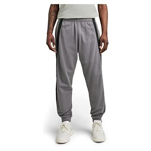 G-STAR RAW men's tape colorblock sweat pants, multicolore (granite/gs grey color block d21170-b782-d019), s