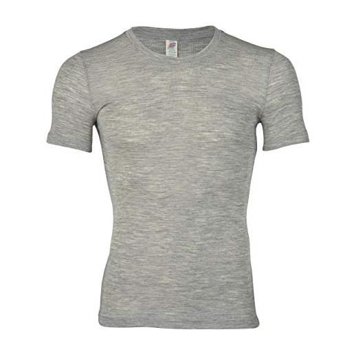 Engel-natur, t-shirt/canottiera da uomo merino, 70% lana (organica), 30% seta (50-52 eu, olive)