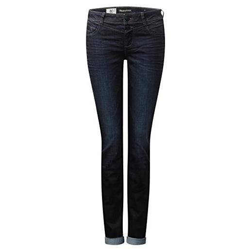 Street One 371001 jeans straight, blau (dark blue rinsed optic 10660), 27w x 32l donna