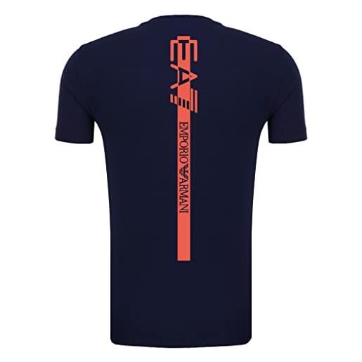 Emporio Armani maglietta t-shirt uomo ea7 3kpt06 pj03z, manica corta, girocollo (nero, s)