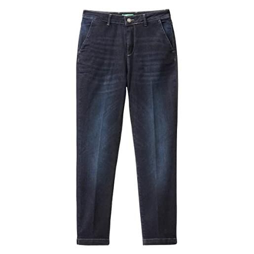 United Colors of Benetton pantalone 4nf1df02u, jeans donna, blu 902, 48