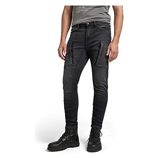 G-STAR RAW men's denim cargo 3d skinny jeans, grigio (worn in black onyx d22075-c910-c942), 31w / 30l