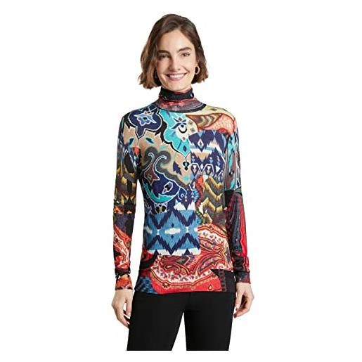 Desigual jers_bruselas maglione, nero, xs donna