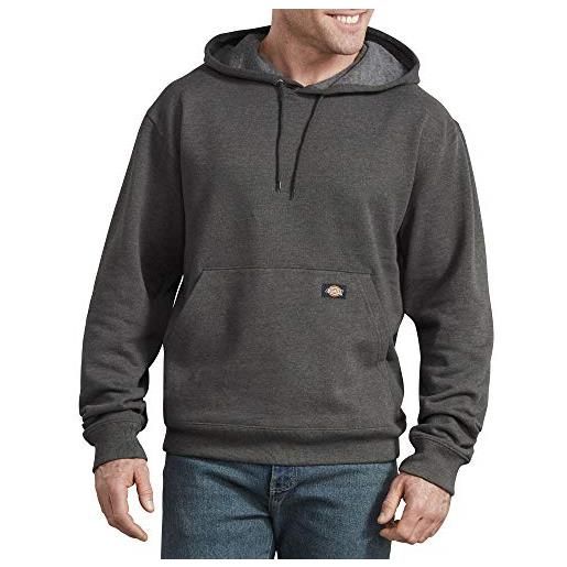 Dickies uomo, felpa in pile con cappuccio midweight, vestibilità regular, heather grey, 3xl