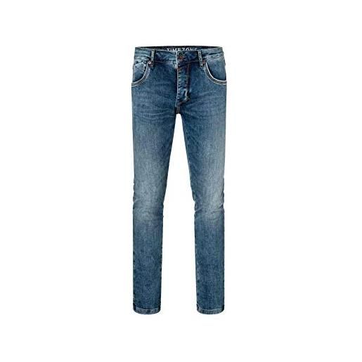Timezone slim scotttz jeans skinny, blu (sea blue aged wash 3924), w38/l34 (taglia produttore: 38/34) uomo