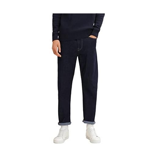 TOM TAILOR Denim jeans vestibilità larga, uomo, blu (used dark stone blue denim 10120), 33w / 32l