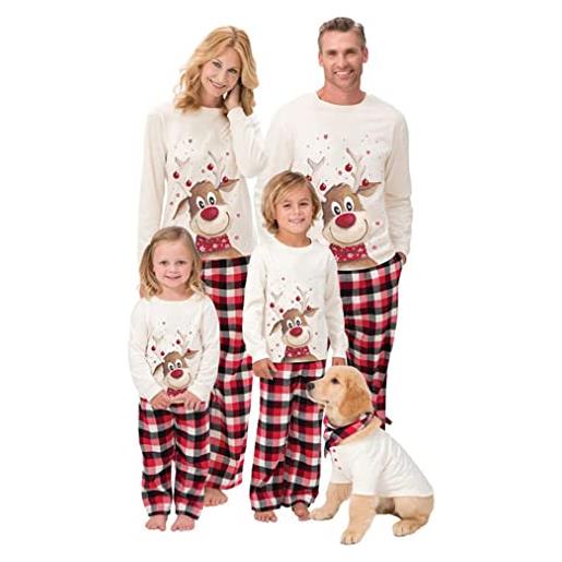 SAMGU pigiama famiglia natale set pigiama di capodanno indumenti da notte abiti natalizi tuta per papà mamma bambini