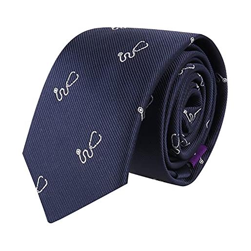 AUSCUFFLINKS cravatte sportive e speciali | cravatte da uomo | cravatte da collo skinny tessute | regalo per collega di lavoro, cross hockey su ghiaccio