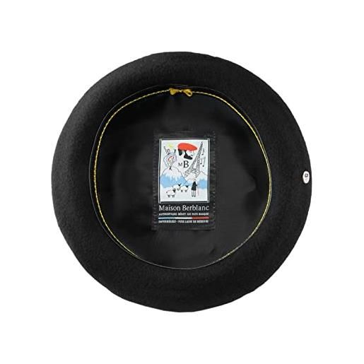 Maison Berblanc - berretto basco francese idrorepellente le tradition - size 62 cm - noir