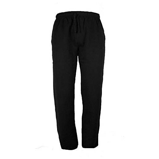 BE BOARD pantalone tuta uomo cotone garzato primaverile 9034conf taglie forti colore nero (5xl)