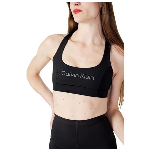 Calvin Klein top medium support da donna - nero modello 00gws3k119 sintetico l