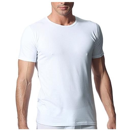 NOTTINGHAM 3 t-shirt uomo nottingha in filo di scozia art. Tm1702 col. Foto mis. A scelta (4, bianco)