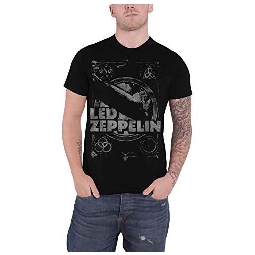 Led Zeppelin shook me uomo t-shirt nero xl 100% cotone regular