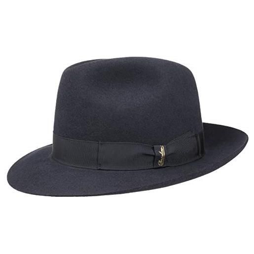 Borsalino cappello bogart marengo cappello di feltro cappello in lana 58 cm - blu