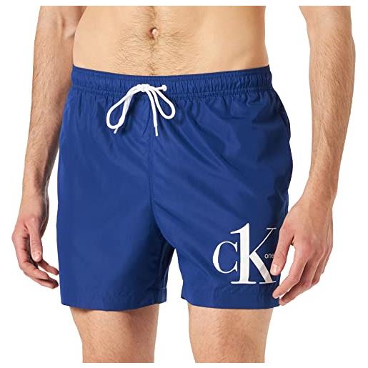 Calvin Klein medium drawstring km0km00708 shorts, bold blue, xl uomo