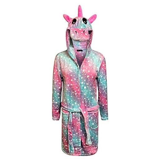 Live It Style It accappatoio unicorno da donna vestaglia per adulti pigiami da donna con cappuccio morbido
