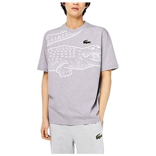 Lacoste th5511 maglietta e turtle neck shirt, silver chine, s uomo