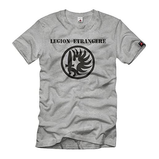Copytec legion etrangere paracadutisti legione straniera francia maglietta # 523, taglia: l, colore: grigrio