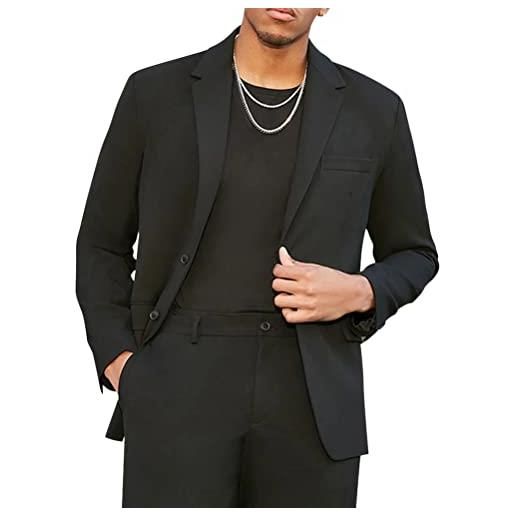 ORANDESIGNE blazer uomo elegante regular giacche casual giacca formale invernale giubbotto ufficio business jacket cappotto lavoro coat bianco xl