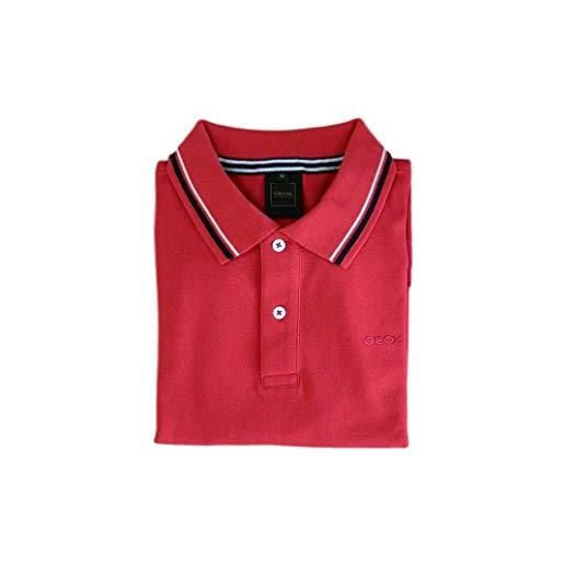 Geox t-shirt polo cotone manica corta sustainable polo m0210a t2649 (flame red, m)