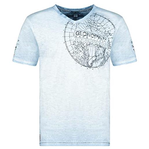 Geographical Norway t-shirt uomo jimperable azzurro maglia manica corta xl