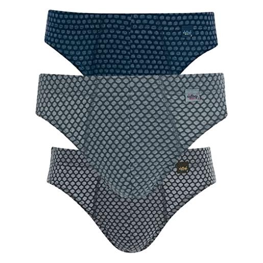 CIELLEGI 3 pezzi slip uomo in cotone filo di scozia mutande di alta qualità - modello e misura a scelta anche taglie calibrate promozione disponibile (xl, 1501 b)