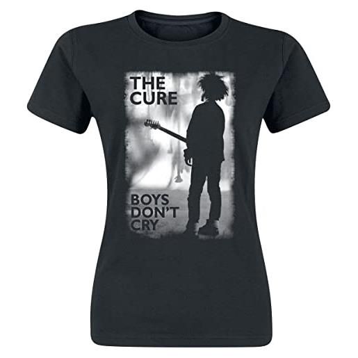 The Cure boys don't cry donna t-shirt nero l 100% cotone regular