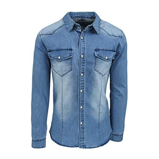 Camicia di clearance jeans chiara uomo