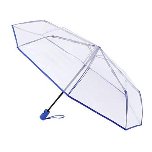 VALICLUD 1 pc ombrello trasparente triplo completamente automatico unbrellas folding umbrella long umbrella minicapsule tasca materiale dell'osso dell'ombrello: fibra ombrellone viaggiare
