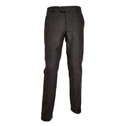 Mac Lain pantalone classico uomo lana flanella made in italy tasca america 46 a 62art2296 taglia 58 colore grigio medio