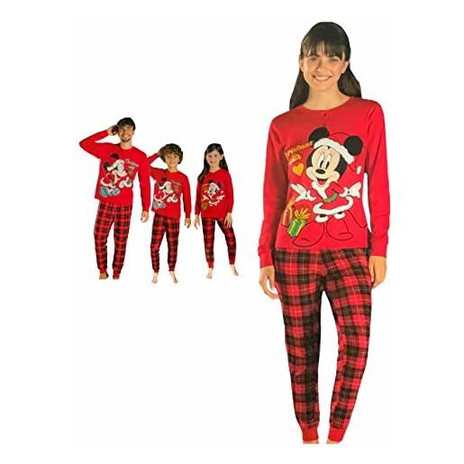 Sabor pigiama di natale famiglia disney - pigiama invernale caldo cotone - fantastica idea regalo natale - pigiama natale famiglia - set natale famiglia (pigiama uomo 6492, xl)