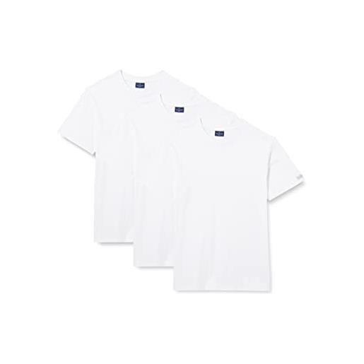 Navigare 513/xl maglietta intima, bianco, xxx-large (taglia produttore: 8), pacco da 3, uomo
