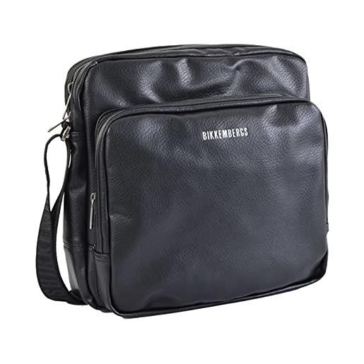 Bikkembergs briefcase borsa next tracolla valigetta uomo 34x21x13 cm e21002 -nero