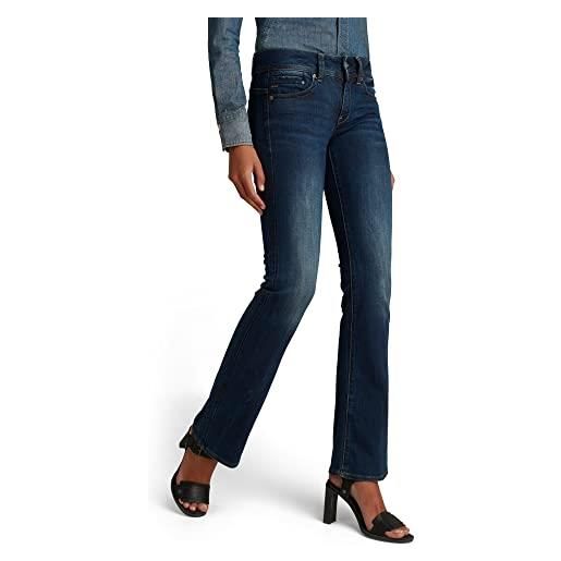 G-STAR RAW midge bootcut jeans, nero (pitch black d01896-b964-a810), 27w / 28l donna