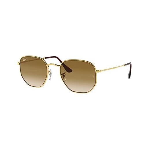 Ray-Ban 0rb3548 occhiali, gold/light brown shaded, 54 unisex-adulto