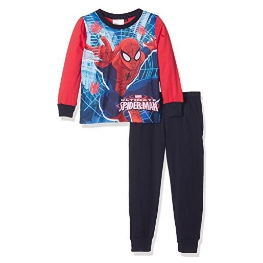 Hasbro spiderman team pigiama, blu (navy), 5-6 anni bambino