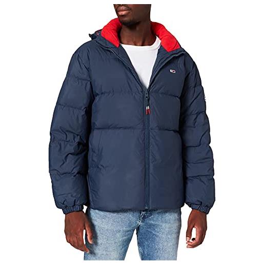 Tommy Jeans tjm essential piumino giacca, magnetic orange, xl uomo