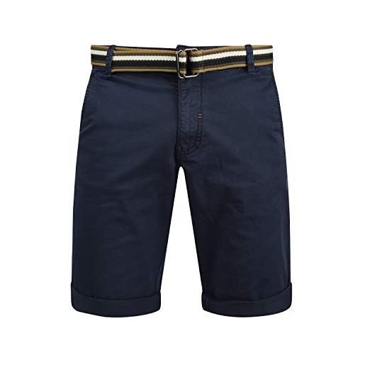 b BLEND blend bruno pantaloncini chino shorts panno corti da uomo con cintura regular- fit, taglia: m, colore: navy (70230)