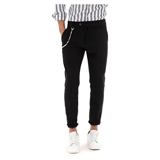 Giosal Pantalone Uomo Lungo Tinta Unita Tasca America Classico Casual