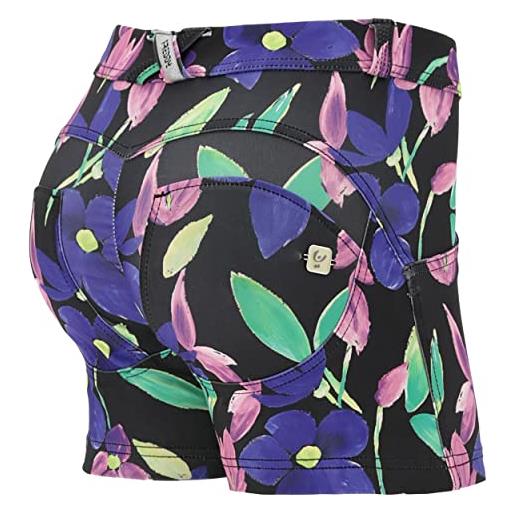 FREDDY - shorts push up wr. Up® in tessuto tecnico a fantasia floreale, multicolor, extra large