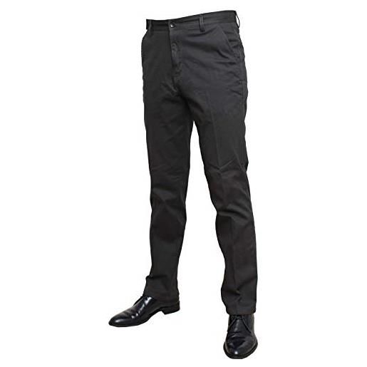 shop casillo pantalone uomo classico felpato tasca america vita alta 46 48 50 52 54 56 58 60 (grigio, 56)