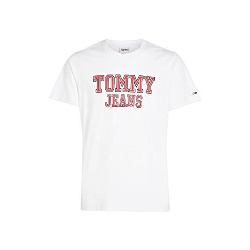 Tommy Hilfiger tommy jeans - t-shirt uomo regular con logo bold - taglia s