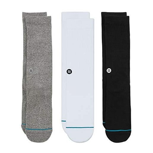Stance icon sock-confezione da 3-uomo calzini, multi, small (pacco da 3)