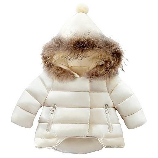 Odziezet giubbino con cappuccio da bambine bimbe cappotto impermeabile incappucciato inverno autunno