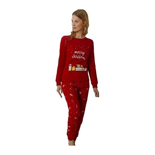 Enrico Coveri set pigiama di natale famiglia, pigiama invernale in caldo cotone, fantastica idea per il tuo regalo di natale, uomo donna bambino bambina (4070 pigiama bambino, 3-4 anni)