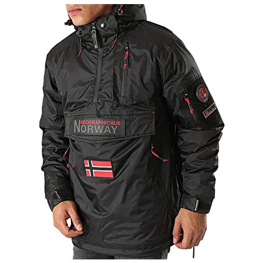 Geographical Norway giacca parka barker men giubbotto uomo wr245h/gn (nero, l)